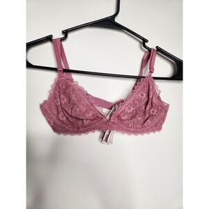 Victoria's Secret XS Bralette Rose‎ Floral Lace Adjustable Straps NEW Coquette
